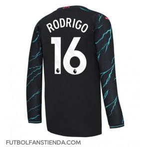 Manchester City Rodri Hernandez #16 Tercera Equipación 2023-24 Manga Larga